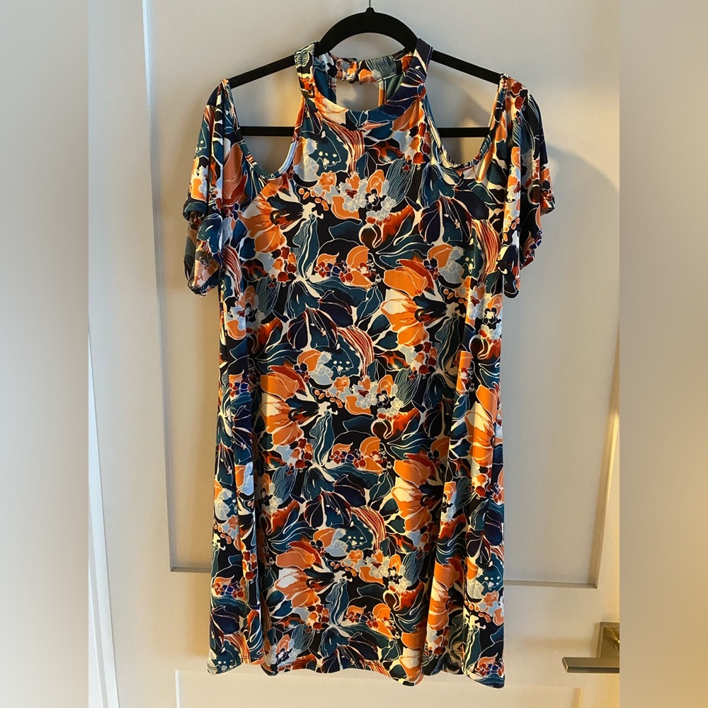 Peach love off the shoulder dress